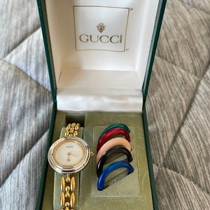 Vintage Gucci watch with interchangeable face